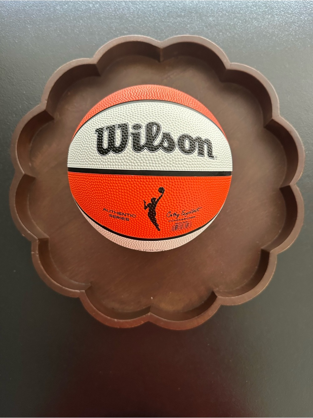 Wilson Two-Tone Orange & White Textured Size 3 Basketball